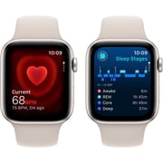 Apple Watch SE (2023) GPS 40mm Starlight Aluminum Case with Starlight Sport Band M/L
