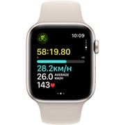 Apple Watch SE (2023) GPS 40mm Starlight Aluminum Case with Starlight Sport Band M/L