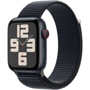 Apple Watch SE (2023) GPS + Cellular 44mm Midnight Aluminum Case with Midnight Sport Loop – Middle East Version