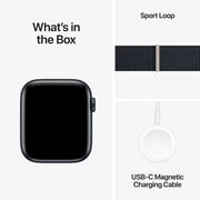 Apple Watch SE (2023) GPS + Cellular 44mm Midnight Aluminum Case with Midnight Sport Loop – Middle East Version