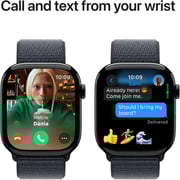 Apple Watch Series 10 GPS 42mm Jet Black Aluminum Case with Ink Sport Loop