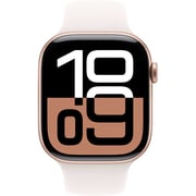 Apple Watch Series 10 GPS 42mm Rose Gold Aluminum Case with Light Blush Sport Band - S/M