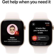 Apple Watch Series 10 GPS 42mm Rose Gold Aluminum Case with Light Blush Sport Band - S/M