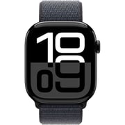 Apple Watch Series 10 GPS + Cellular 42mm Jet Black Aluminum Case with Ink Sport Loop