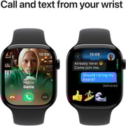 Apple Watch Series 10 GPS 46mm Jet Black Aluminum Case with Black Sport Band - M/L