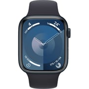 Apple Watch Series 9 GPS 45mm Midnight Aluminum Case with Midnight Sport Band S/M – Middle East Version