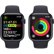 Apple Watch Series 9 GPS 45mm Midnight Aluminum Case with Midnight Sport Band S/M – Middle East Version