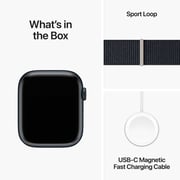 Apple Watch Series 9 GPS 45mm Midnight Aluminum Case with Midnight Sport Loop – Middle East Version
