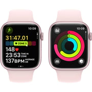 Apple Watch Series 9 GPS 41mm Pink Aluminum Case with Light Pink Sport Band M/L – Middle East Version