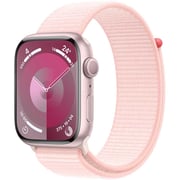 Apple Watch Series 9 GPS 45mm Pink Aluminum Case with Light Pink Sport Loop – Middle East Version