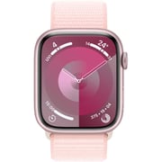 Apple Watch Series 9 GPS 41mm Pink Aluminum Case with Light Pink Sport Loop