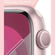 Apple Watch Series 9 GPS 41mm Pink Aluminum Case with Light Pink Sport Loop – Middle East Version