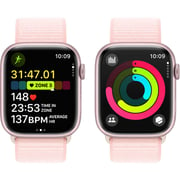 Apple Watch Series 9 GPS 45mm Pink Aluminum Case with Light Pink Sport Loop – Middle East Version