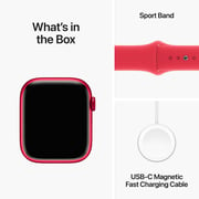 Apple Watch Series 9 GPS 41mm (PRODUCT)RED Aluminum Case with (PRODUCT)RED Sport Band M/L – Middle East Version