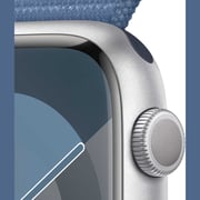 Apple Watch Series 9 GPS 41mm Silver Aluminum Case with Winter Blue Sport Loop