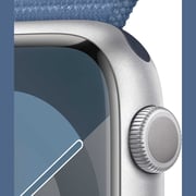 Apple Watch Series 9 GPS 45mm Silver Aluminum Case with Winter Blue Sport Loop – Middle East Version
