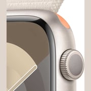Apple Watch Series 9 GPS 41mm Starlight Aluminum Case with Starlight Sport Loop – Middle East Version