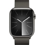 Apple Watch Series 9 GPS + Cellular 41mm Graphite Stainless Steel Case with Graphite Milanese Loop – Middle East Version