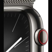 Apple Watch Series 9 GPS + Cellular 45mm Graphite Stainless Steel Case with Graphite Milanese Loop – Middle East Version