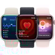 Apple Watch Series 9 GPS + Cellular 41mm Graphite Stainless Steel Case with Graphite Milanese Loop – Middle East Version