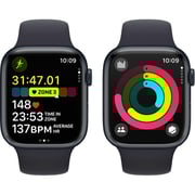 Apple Watch Series 9 GPS + Cellular 45mm Midnight Aluminum Case with Midnight Sport Band S/M – Middle East Version
