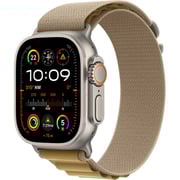 Apple Watch Ultra 2 GPS + Cellular 49mm Natural Titanium Case with Tan Alpine Loop - M