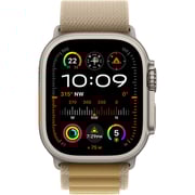 Apple Watch Ultra 2 GPS + Cellular 49mm Natural Titanium Case with Tan Alpine Loop - M