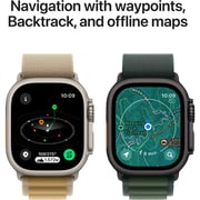 Apple Watch Ultra 2 GPS + Cellular 49mm Natural Titanium Case with Tan Alpine Loop - M
