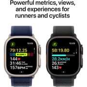 Apple Watch Ultra 2 GPS + Cellular 49mm Natural Titanium Case with Blue Trail Loop - M/L