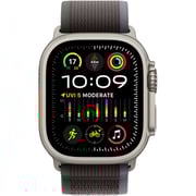 Apple Watch Ultra 2 GPS + Cellular 49mm Titanium Case with Blue Black Trail Loop M/L – Middle East Version