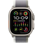 Apple Watch Ultra 2 GPS + Cellular 49mm Titanium Case with Green Gray Trail Loop M/L – Middle East Version