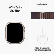 Apple Watch Ultra 2 GPS + Cellular 49mm Titanium Case with Indigo Alpine Loop L – Middle East Version