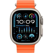 Apple Watch Ultra 2 GPS + Cellular 49mm Titanium Case with Orange Ocean Band – Middle East Version