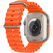 Apple Watch Ultra 2 GPS + Cellular 49mm Titanium Case with Orange Ocean Band – Middle East Version