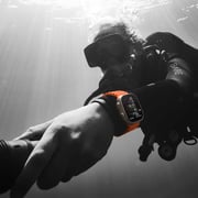 Apple Watch Ultra 2 GPS + Cellular 49mm Titanium Case with Orange Ocean Band – Middle East Version