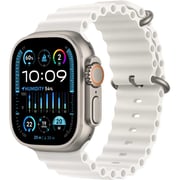 Apple Watch Ultra 2 GPS + Cellular 49mm Titanium Case with White Ocean Band – Middle East Version