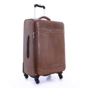 Para John 3pcs Buffalos Trolley Luggage Set Brown