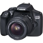 كاميرا كانون DSLR أسود مع عدسات 18-55mm DC+ وحدة تخزين CS100 +طابعة سلفي CP1200