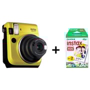 Fujifilm Instax Mini 70 Instant Camera Yellow + 20 Sheets