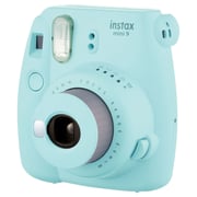 Fujifilm INSTAX Mini 9 Instant Film Camera Ice Blue + Leather Bag + 20 Mini Sheets