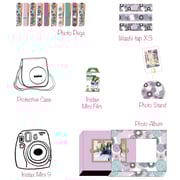 Fujifilm Instax Mini 9 Instant Film Camera Ice Blue + 10 Sheets
