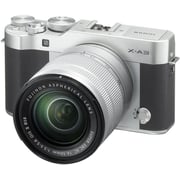 Fujifilm X-A3 Mirrorless Digital Camera Silver With XC 16-50mm Lens
