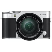 Fujifilm X-A3 Mirrorless Digital Camera Silver With XC 16-50mm Lens
