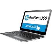 HP Pavilion x360 15-BK005NE Convertible Touch Laptop - Core i5 2.3GHz 6GB 500GB Shared Win10 15.6inch FHD Silver