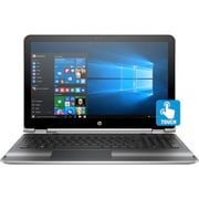 HP Pavilion x360 15-BK005NE Convertible Touch Laptop - Core i5 2.3GHz 6GB 500GB Shared Win10 15.6inch FHD Silver