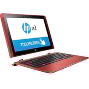 HP x2 10-P000NE Convertible Touch Laptop - Atom 1.44GHz 2GB 32GB Shared Win10 10.1inch WXGA Red
