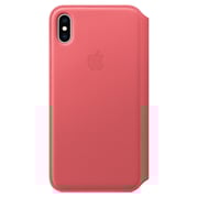 Apple Leather Folio Case Peony Pink For iPhone XS