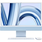 Apple iMac 24-inch (2023) - M3 with 8-Core CPU / 8GB RAM / 512GB SSD / 10-Core GPU / macOS Sonoma / English & Arabic Keyboard / Blue / Middle East Version
