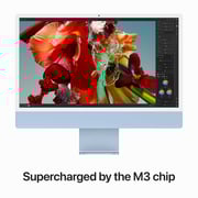 Apple iMac 24-inch (2023) - M3 with 8-Core CPU / 8GB RAM / 512GB SSD / 10-Core GPU / macOS Sonoma / English & Arabic Keyboard / Blue / Middle East Version