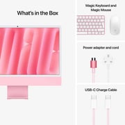 Apple iMac 24-inch (2024) - M4 with 10-Core CPU / 16GB RAM / 512GB SSD / 10-core GPU / macOS Sequoia / English & Arabic Keyboard / Pink / Middle East Version